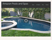 Tablet Screenshot of amazonpoolsandspas.com